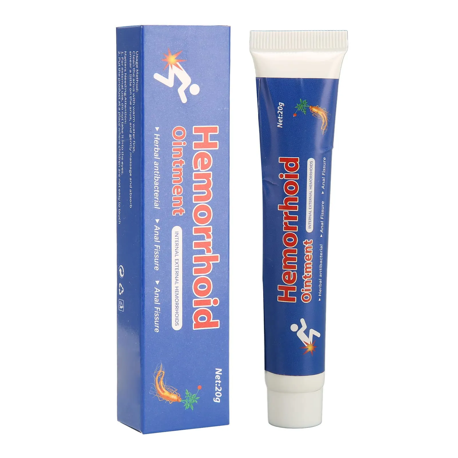 2 Pcs Hemorrhoid Cream, Hemorrhoid Cream Body Creams Soothing Itching Burning Symptom Treatment Ointment Herbal Soothing Itching Ointment
