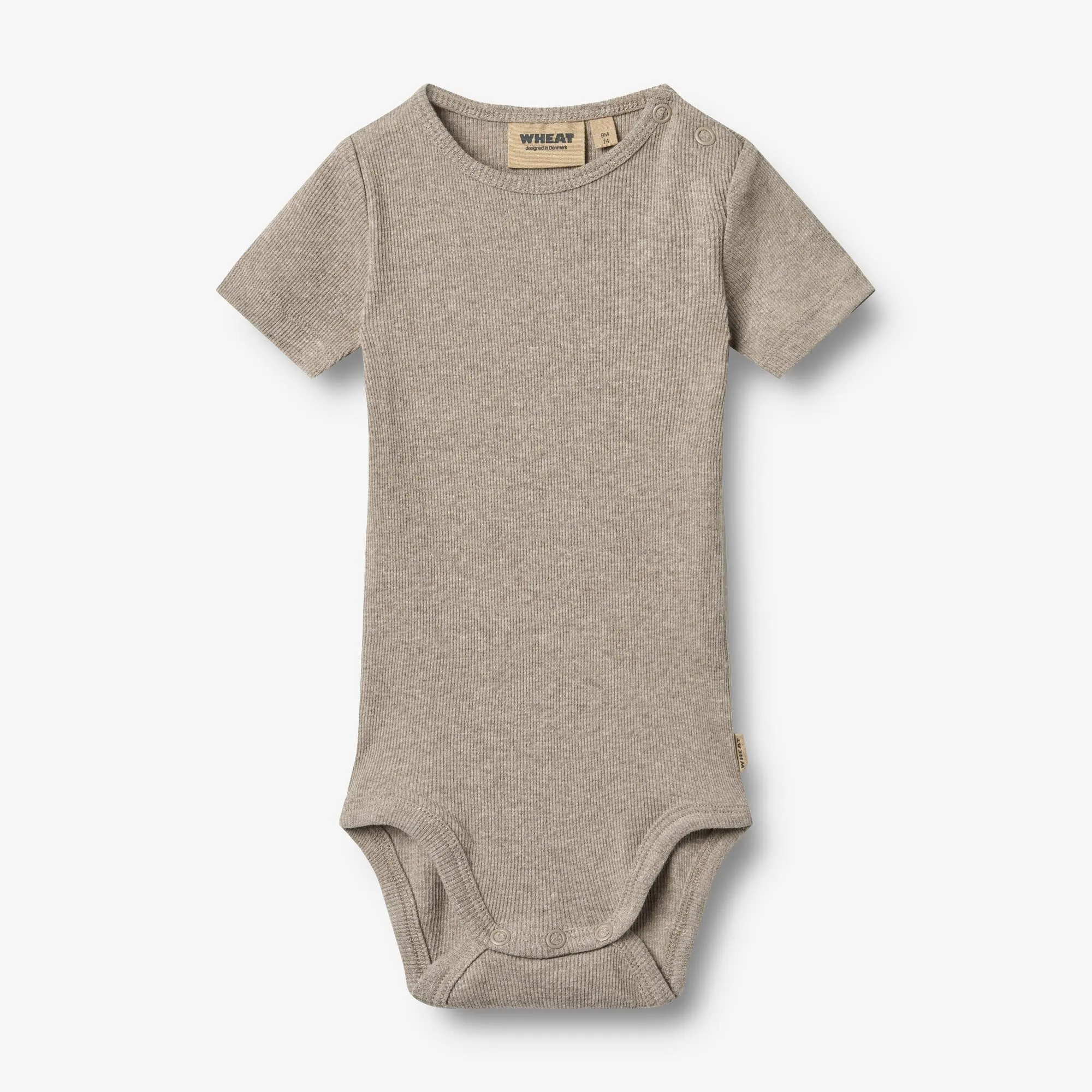2 Rib Body S/S Timo - gravel melange