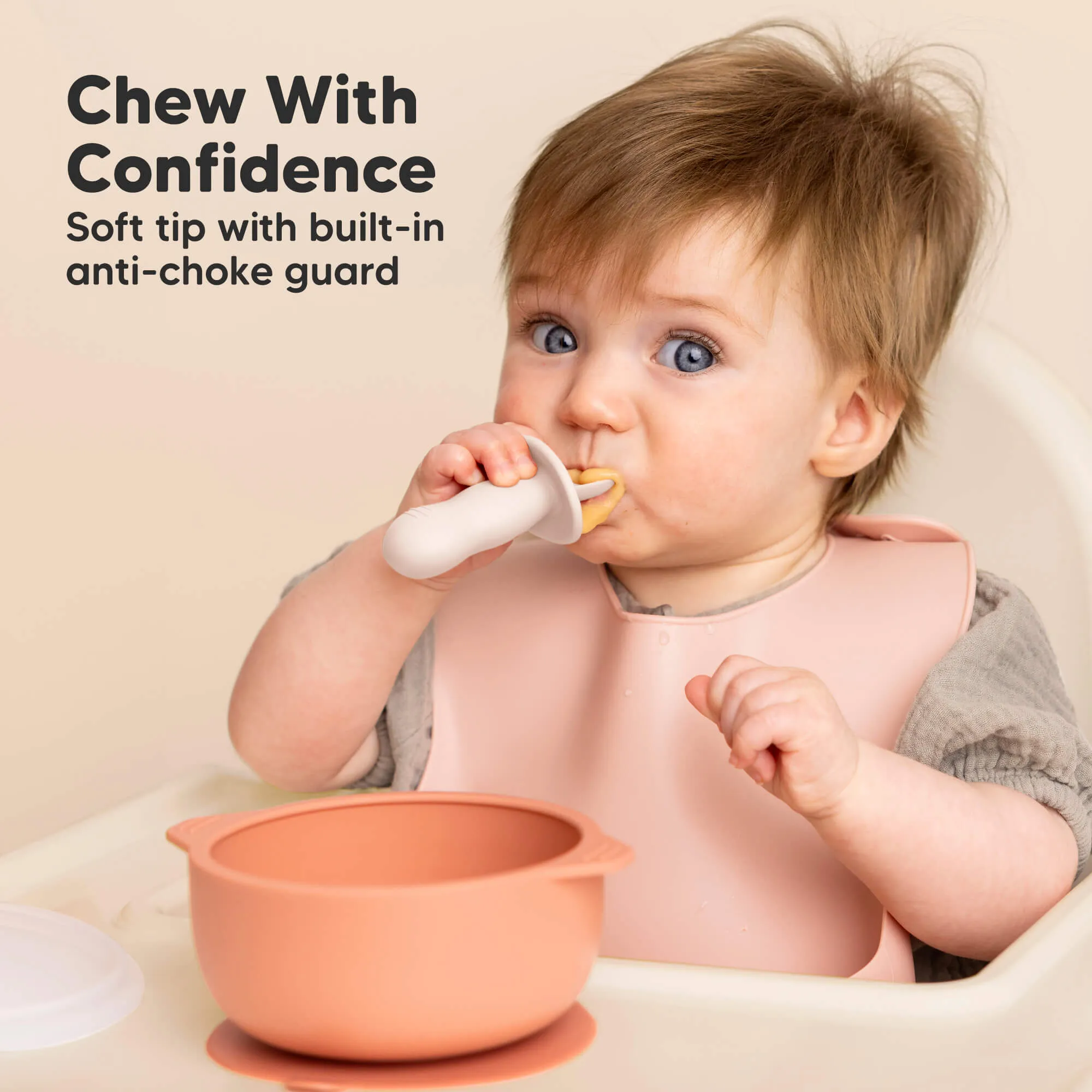 2-Sets Lil’ Prep Baby Fork & Spoon (Roseate)