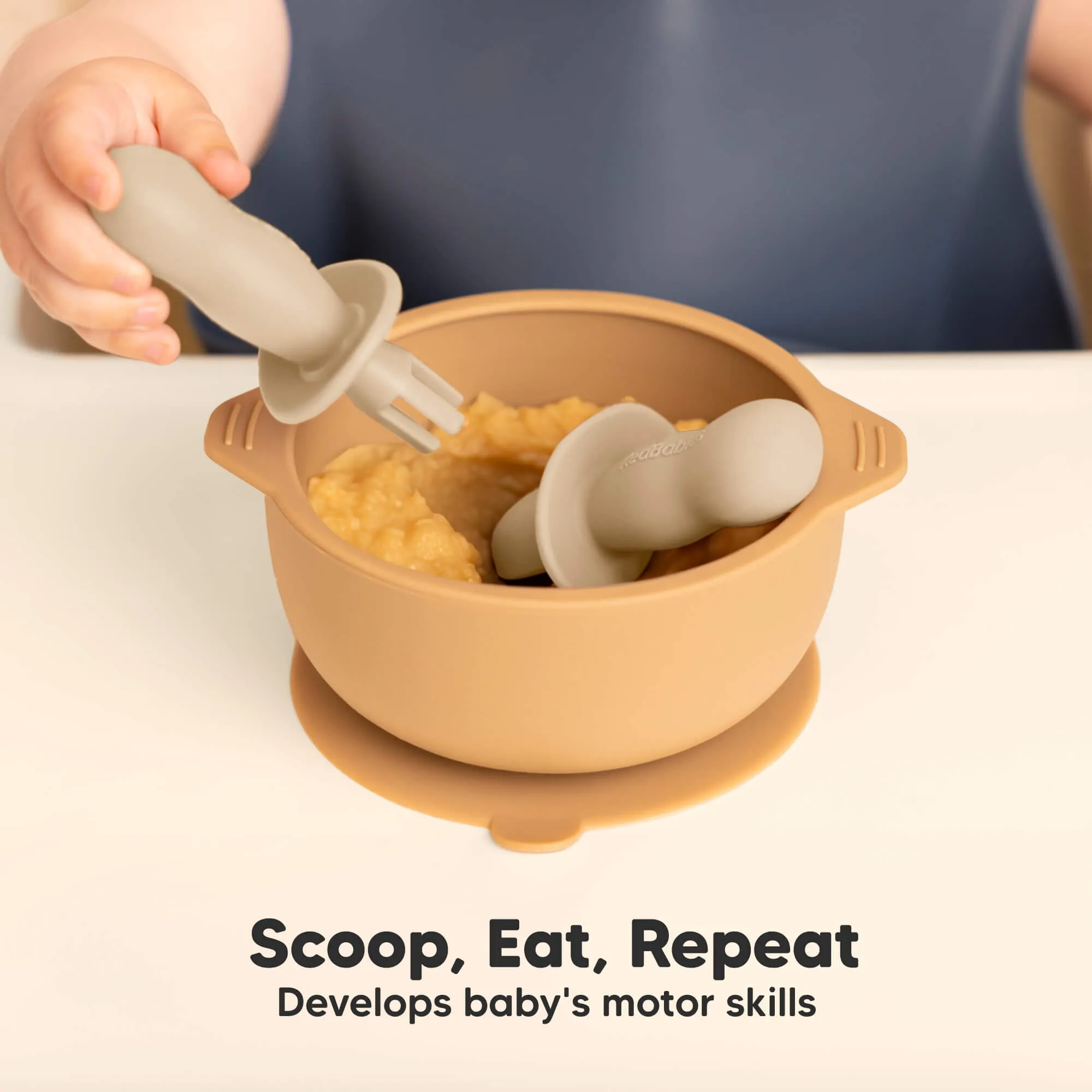 2-Sets Lil’ Prep Baby Fork & Spoon (Roseate)