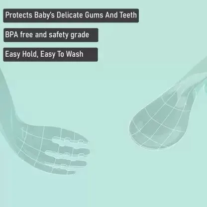 Babymoon Learn to Eat Baby Self Feeding Set | Silicone Spoon and Fork along with Storage Box | Pink