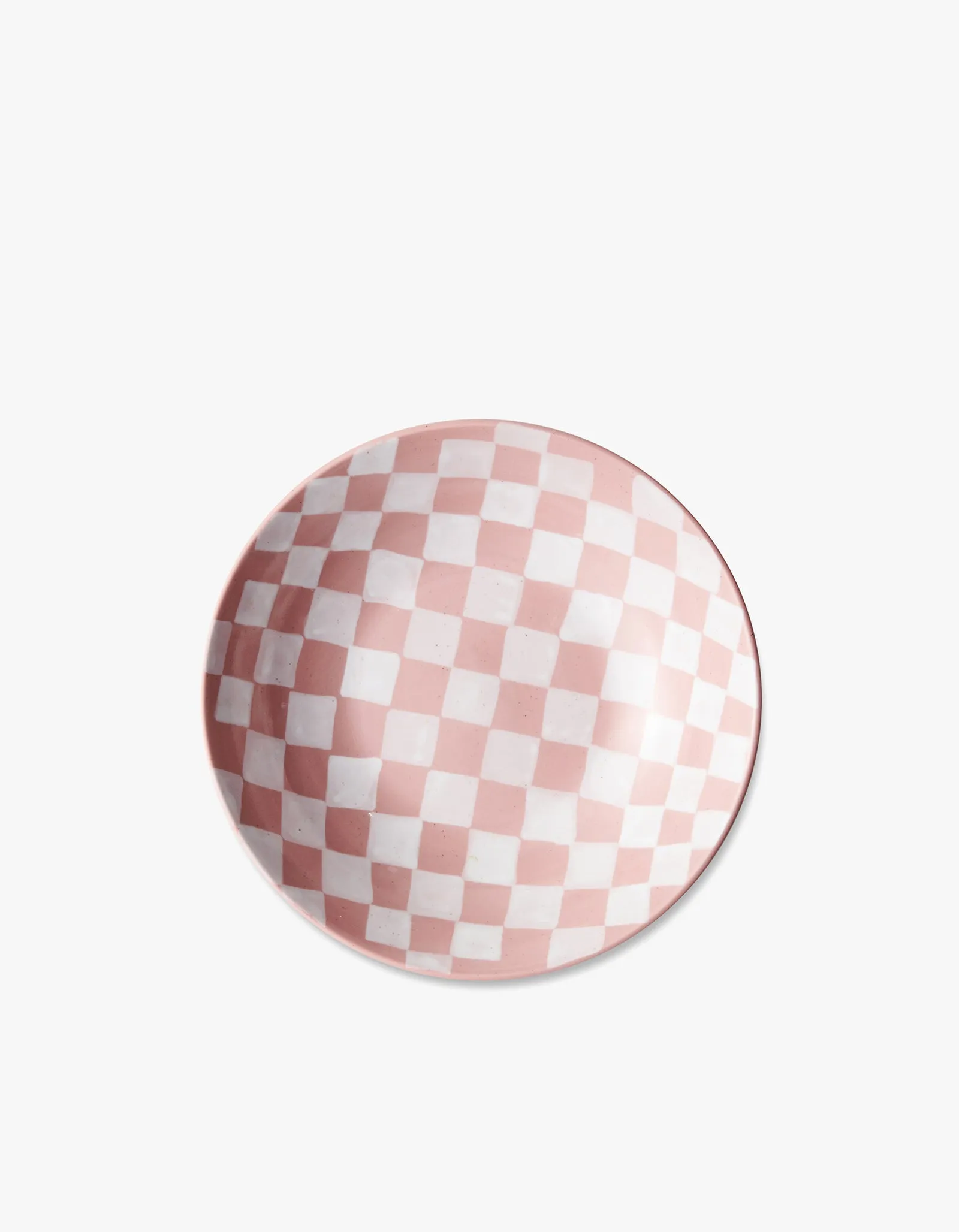 Checkered Bowl Set - Pink