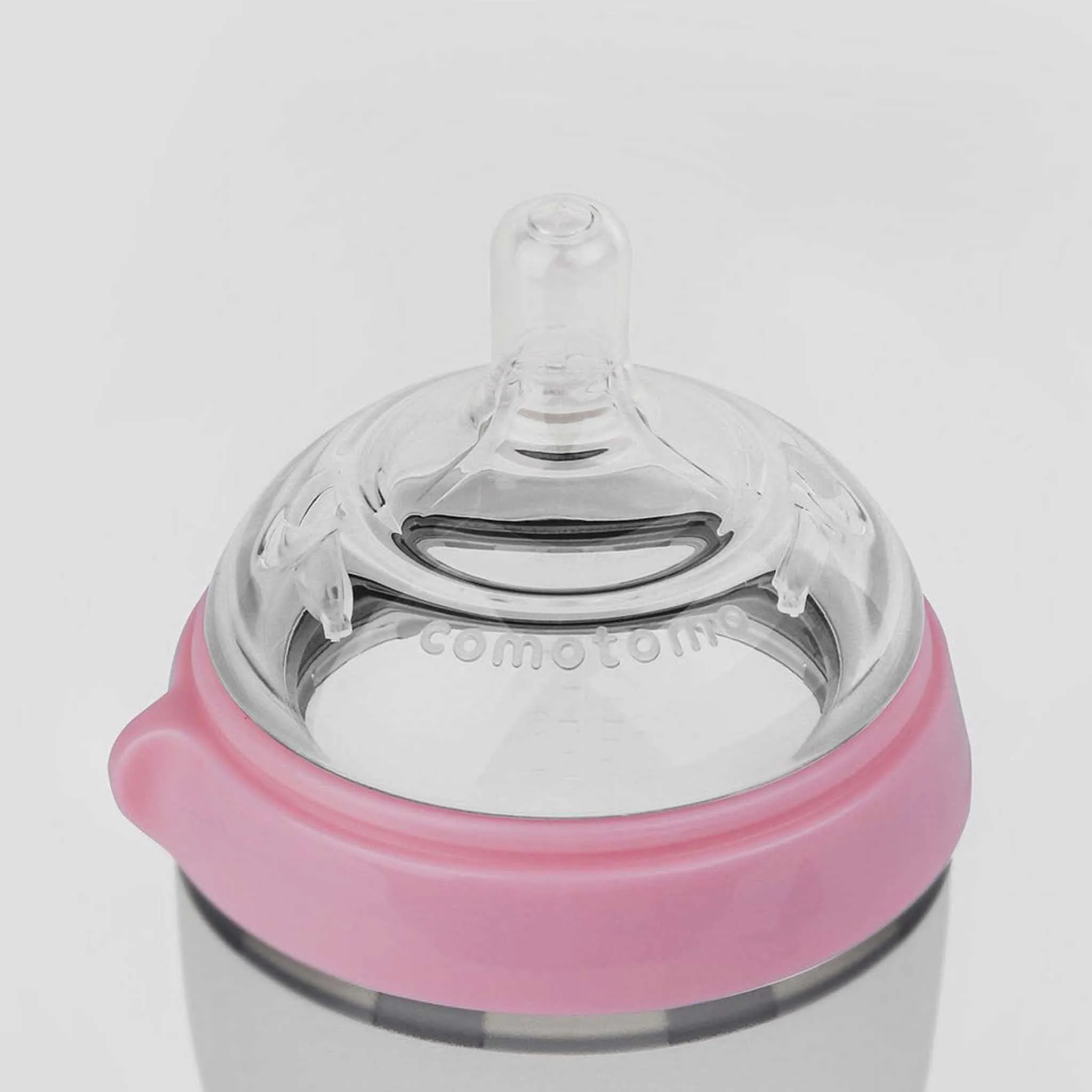 Comotomo Natural Feel Silicone Baby Bottle 2-Pack - 250ml/8oz Medium Flow