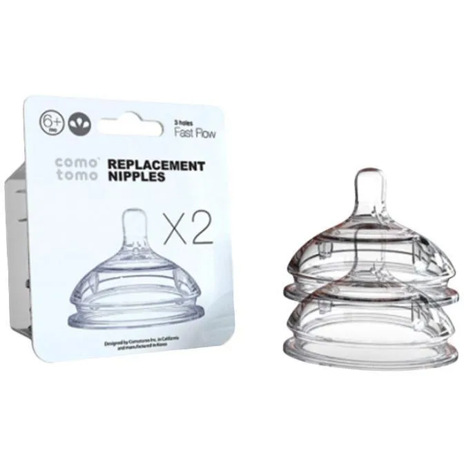 Comotomo Replacement Nipples 2-pack