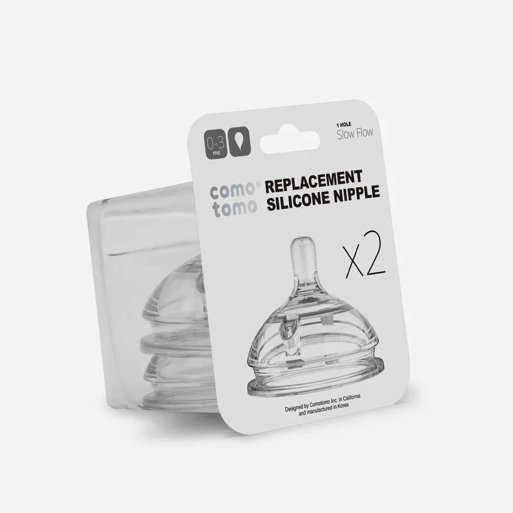 Comotomo Replacement Nipples 2-pack