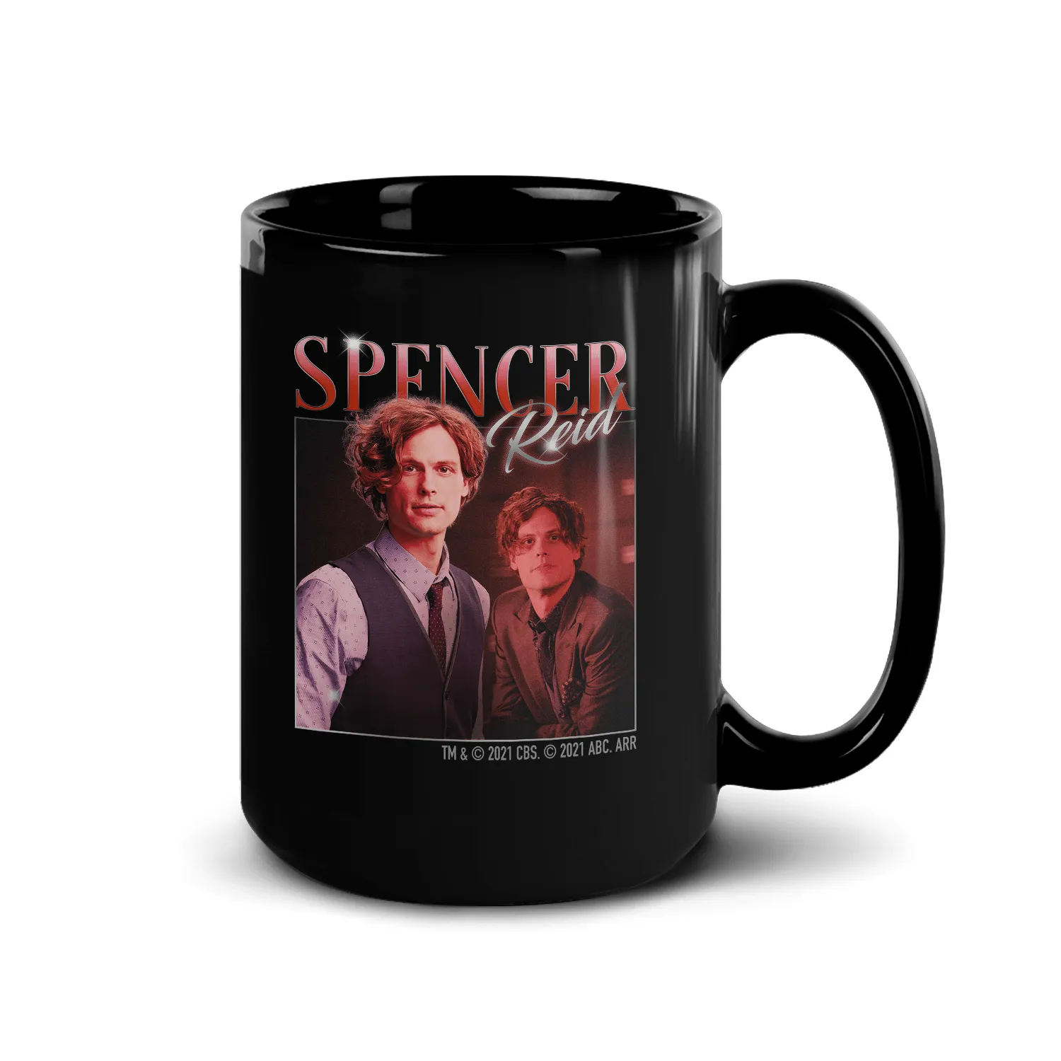 Criminal Minds 80's Spencer Reid Black Mug