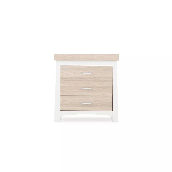 CuddleCo Ada 3 Piece Nursery Furniture Set - White & Ash