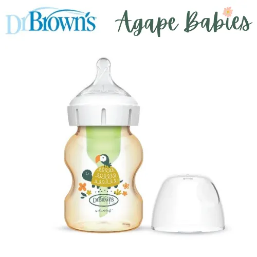 Dr. Brown’s 5 oz/150 ml PPSU Wide-Neck Options  Bottle, Turtle, 1-Pack