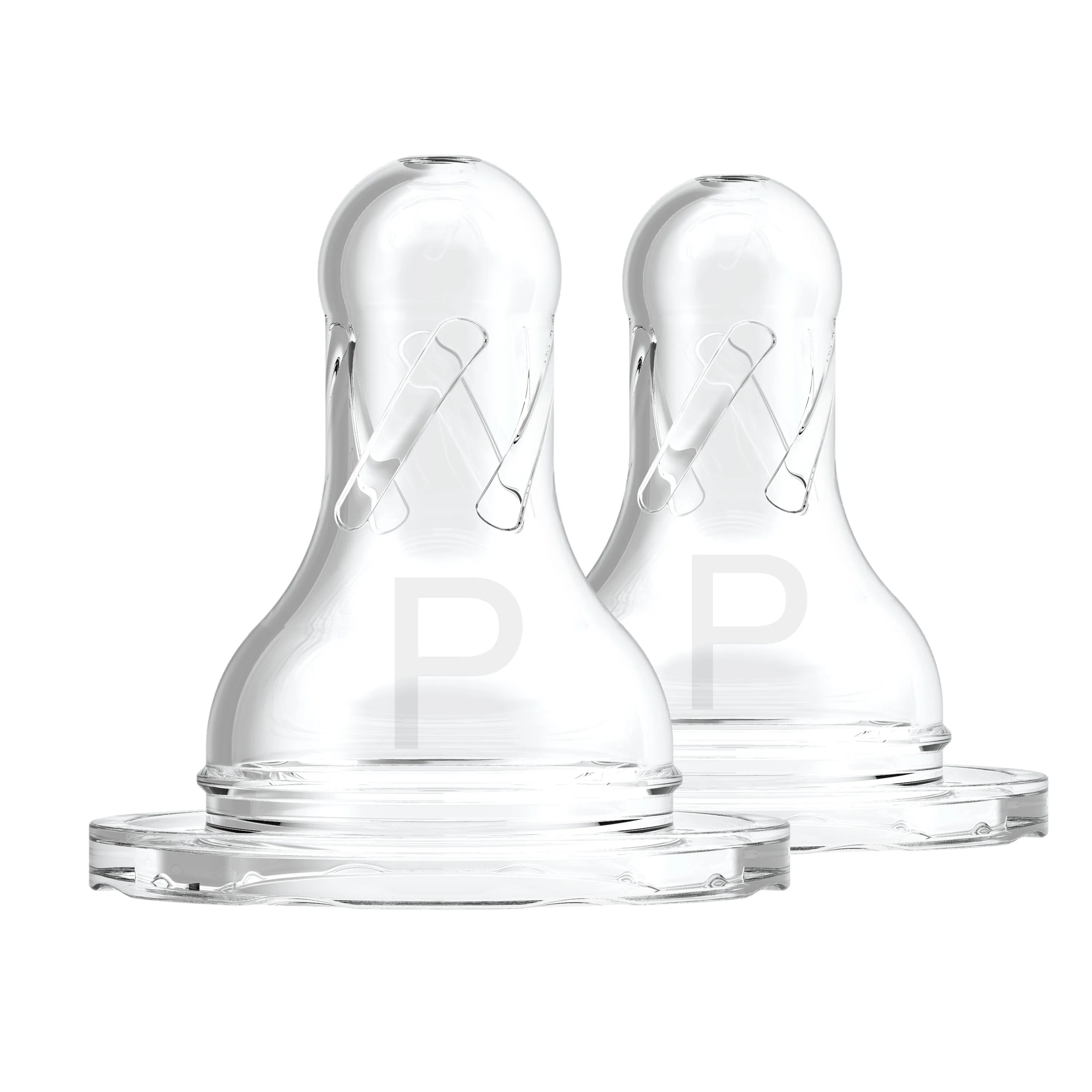 Dr. Brown's Preemie Flow Silicone Narrow Nipple, 2-Pack Transparent Birth  to 3M