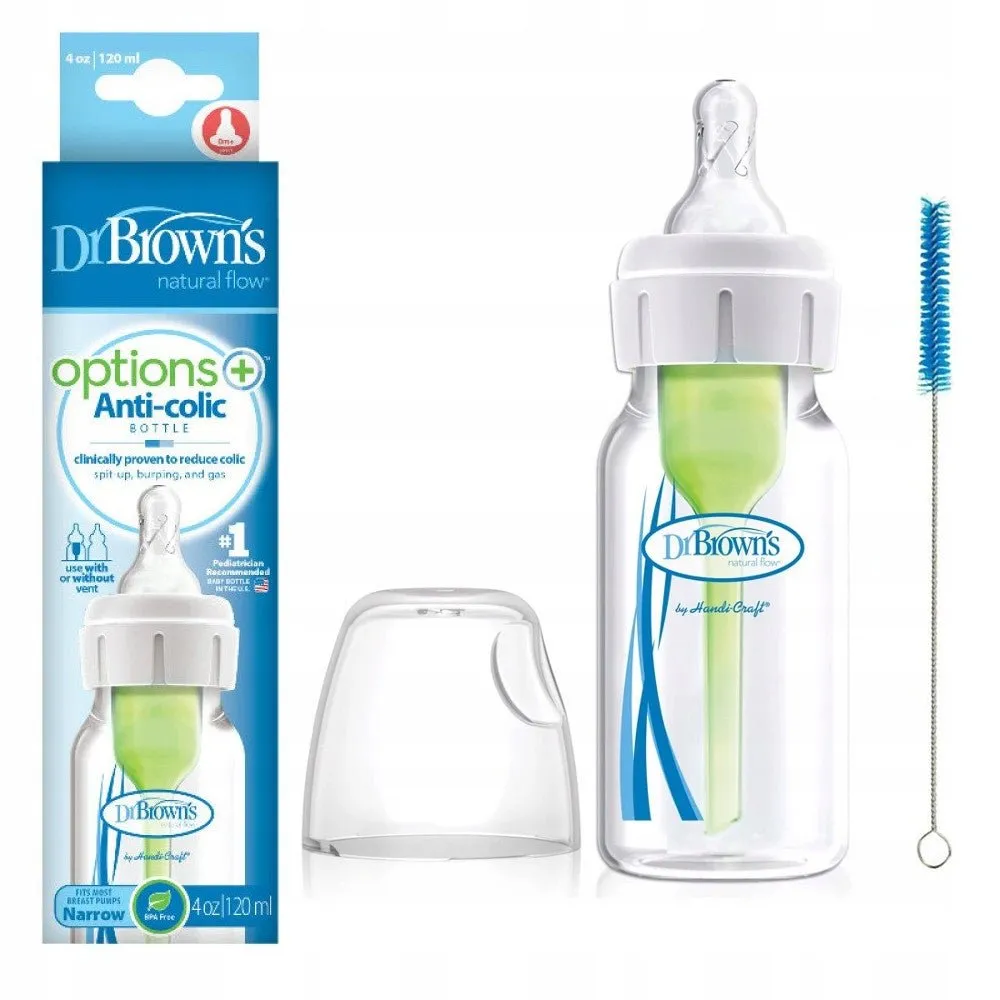 Dr.Brown's 4 oz/120 ml PP Narrow Bottle, 1-Pack- White