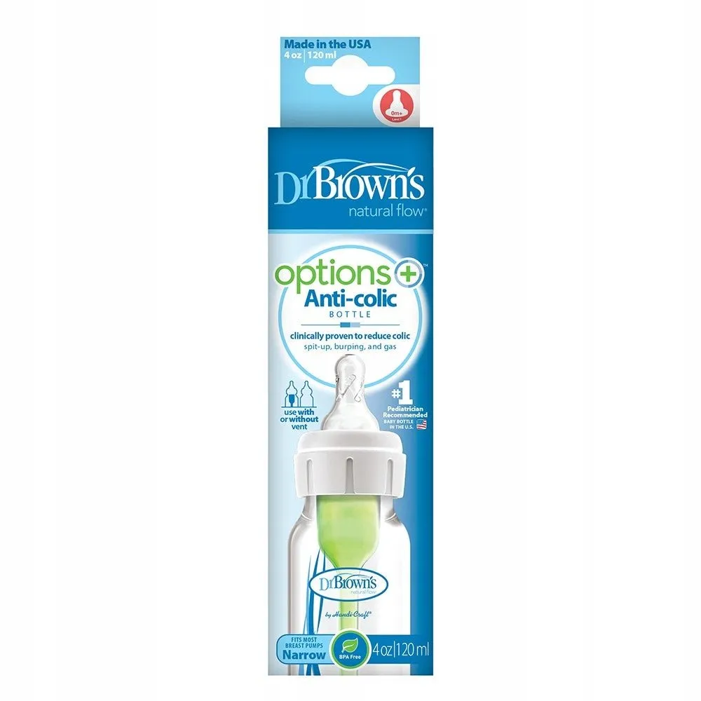 Dr.Brown's 4 oz/120 ml PP Narrow Bottle, 1-Pack- White