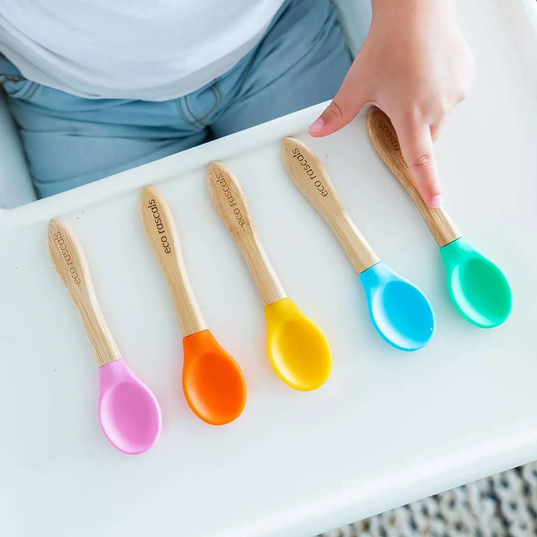 Eco Rascals Spoons - Pink/Green/Yellow - 3 Pack