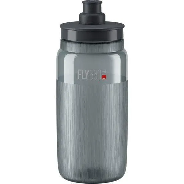 Elite Fly Tex Lightweight Cycling Sports Bottle - Smoke Grey - 550ml