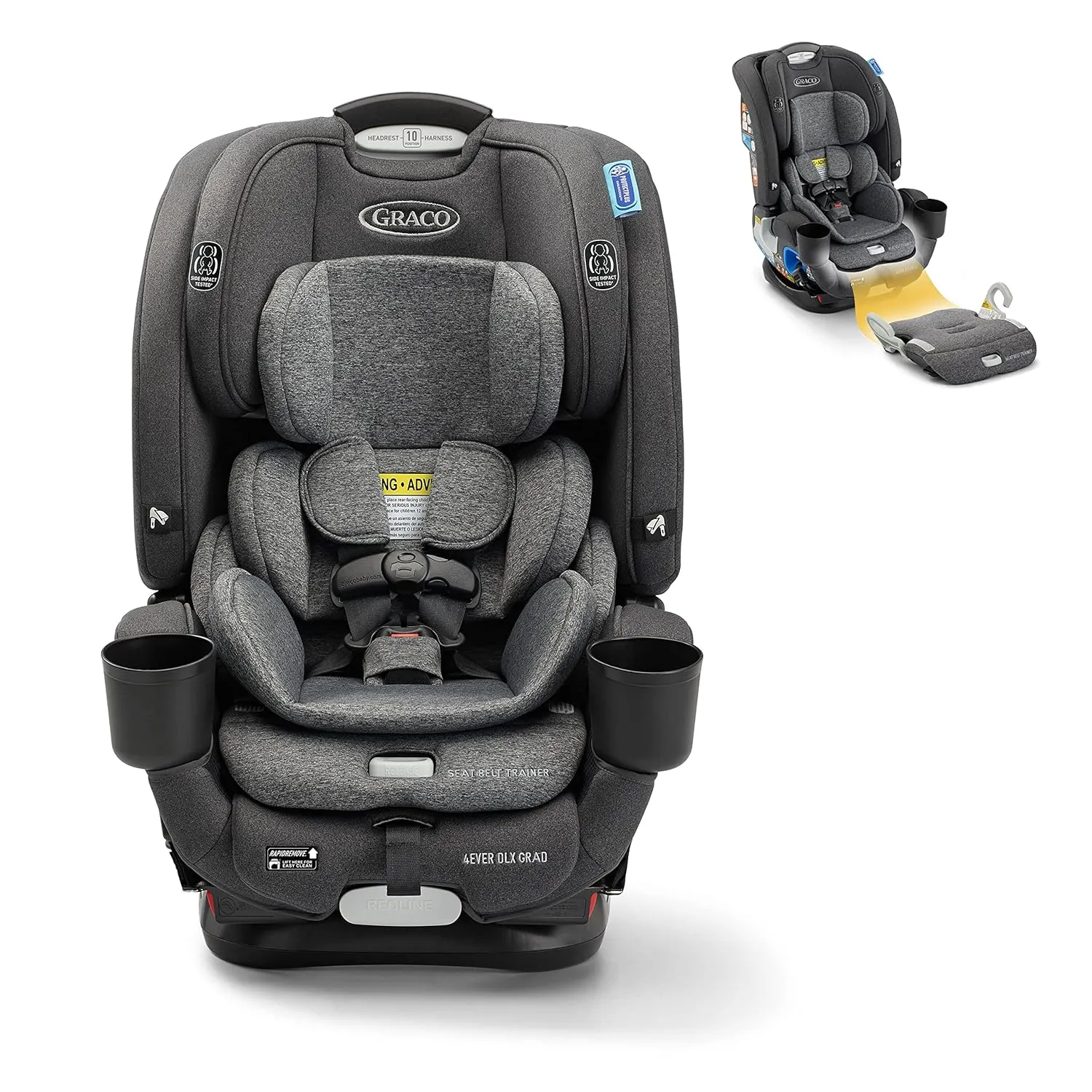 Graco 4Ever DLX Grad 5-in-1 Car Seat, Harrison