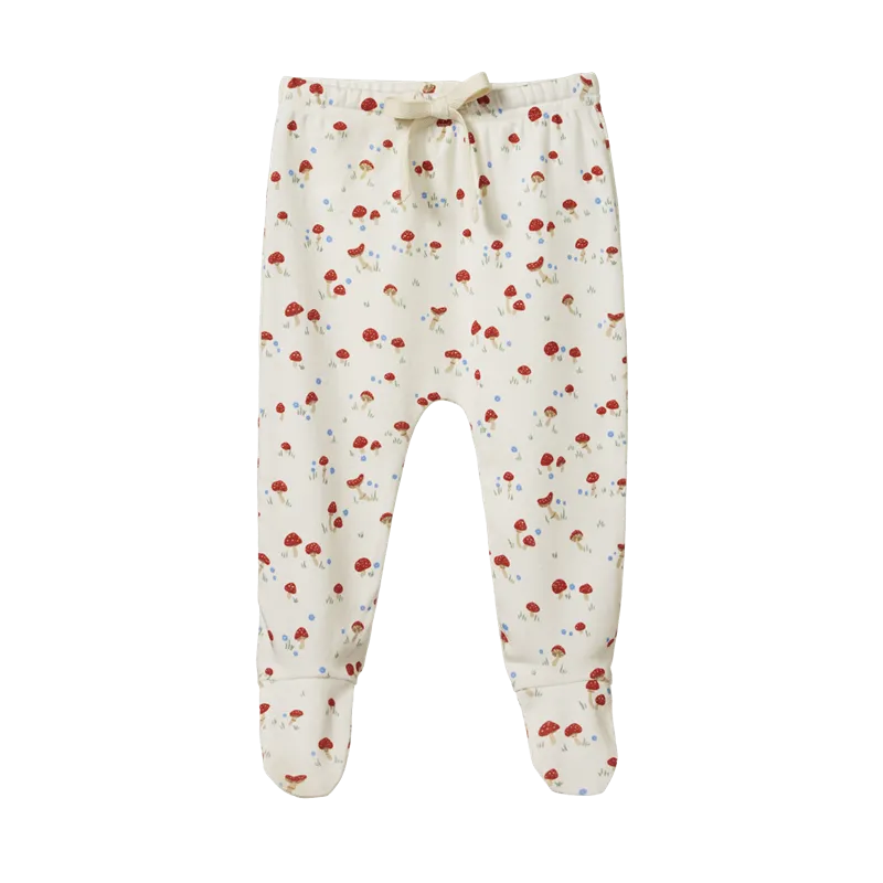 Nature Baby - Footed Rompers - Mushroom Valley