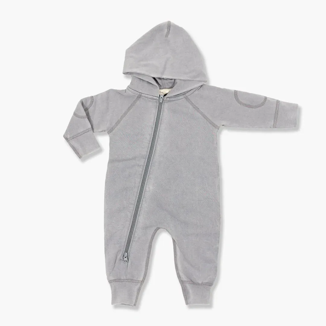 Sapling Child Organic Vintage Grey Winter Zipsuit