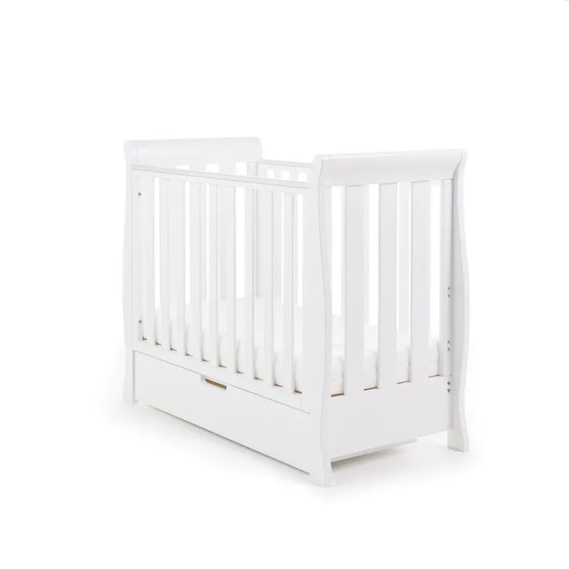 Stamford Space Saver Sleigh Cot - White